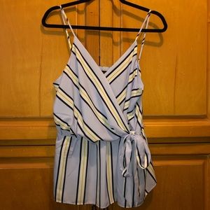 Banana Republic petite L light blue top.